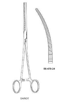 Sarot Forcep, Curved
